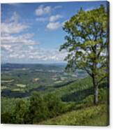Blue Ridge Parkway Scenic View Canvas Print