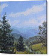 Blue Ridge Stream Canvas Print