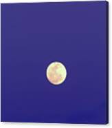 Blue - Sky - Full - Moon Canvas Print