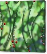 Blurred Lines 01 - Floral Inclinations Canvas Print
