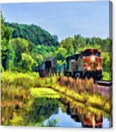 Bnsf Scenic Freight Train Canvas Print