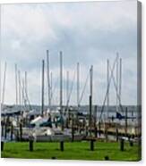 Boat Dock On The St. John's River Canvas Print