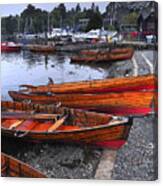 Boats At Windermere Canvas Print