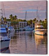Boats In Afternoon Sun Canvas Print