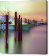 Boats On Glass Ii - Outer Banks Ap Canvas Print