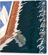 Boatside Reflection Canvas Print