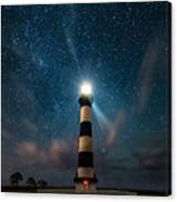 Bodie Lighthouse Under The Stars Canvas Print