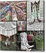 Boot Collage Canvas Print