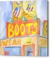 Boots Canvas Print