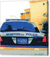 Boston Police Cruiser Canvas Print