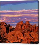 Boulders Sunset Light Pinnacles National Park Californ Canvas Print