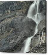 Bow Glacier Falls Rugged Cliff Canvas Print