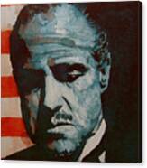 The Godfather-brando Canvas Print