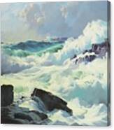 Breaking Surf Canvas Print