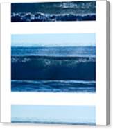 Breaking Wave Closeup Collage Canvas Print