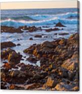 Breaking Waves At Carmel Point Canvas Print