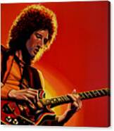 Brian May Of Queen Painting Canvas Print