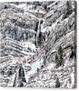 Bridal Veil Falls Utah Art Stunning Image Of Utah's Most Beautiful Waterfall Canvas Print