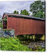 Bridge At Landis Mill Canvas Print