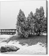 Bridge Over Dalbey Lake Canvas Print