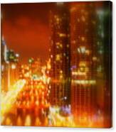 Bright Lights Of Uptown Canvas Print