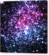 Bright Pink Purple Blue Galaxy Stars Canvas Print