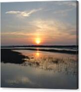 Broad Creek Sunset Canvas Print