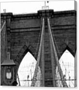 Brooklyn Bridge 02 Bw - New York Canvas Print