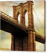 Brooklyn Bridge Perspective Canvas Print