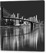 Brooklyn Bridge Reflection Canvas Print