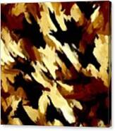 Brown Tan Black Abstract Ii Canvas Print