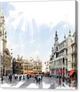 Brussels Grote Markt Canvas Print