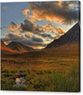 Buachaille Etive Mor Before Sunset Canvas Print