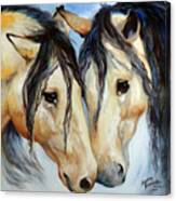 Buckskin Friends Canvas Print