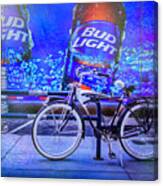 Bud Light Schwinn Bicycle Canvas Print