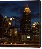 Building Boom Midtown Atlanta Construction Art Canvas Print