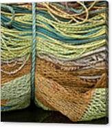 Bundle Of Fishing Nets And Ropes Canvas Print
