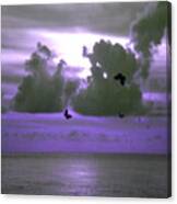 Butterfly Dreams And A Purple Sky Canvas Print