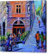 Cafe Du Soleil Lyon Canvas Print