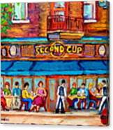 Cafe Second Cup Terrace Canvas Print