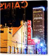 Cains Ballroom Music Hall And The Tulsa Skyline Canvas Print