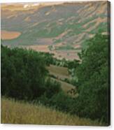 Calaveras Reservoir, Sunol Valley, Santa Clara County, California Abstract Canvas Print
