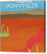 California Poppy Fields- Art By Linda Woods Canvas Print