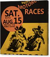 Calistoga Motorcycle Races Canvas Print