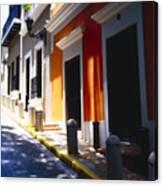 Calle Del Sol Old San Juan Puerto Rico Canvas Print