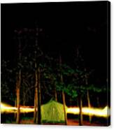 Camping In The Deep Woods Canvas Print