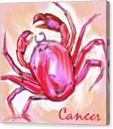 Cancer The Crab Canvas Print