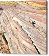 Candy Striped Sandstone In Valley Of Fire Canvas Print