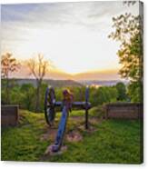 Cannon At Fort Boreman Canvas Print