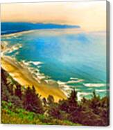 Cape Lookout From Oceanside Canvas Print